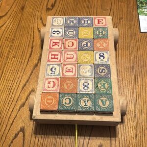 ABC wooden block set